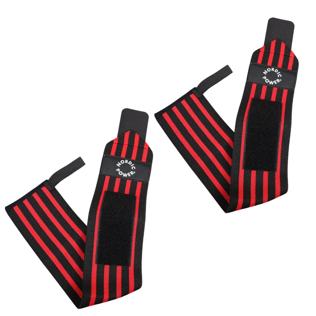 2 Stk. Handgelenkstütze, Wrist Wrap Rot - NORDIC POWER