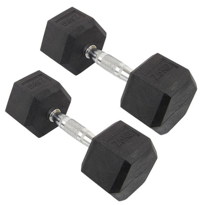 2 x 7 kg Hexagon-Hanteln - NORDIC POWER