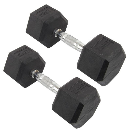 2 x 7 kg Hexagon-Hanteln - NORDIC POWER
