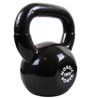 Kettlebell 18 kg. Gusseisen und Vinyl - NORDIC POWER - DEMO