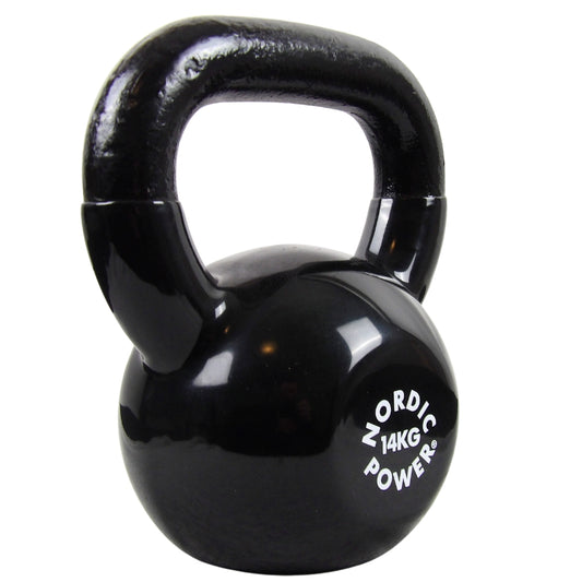 Kettlebell 18 kg. Gusseisen und Vinyl - NORDIC POWER - DEMO