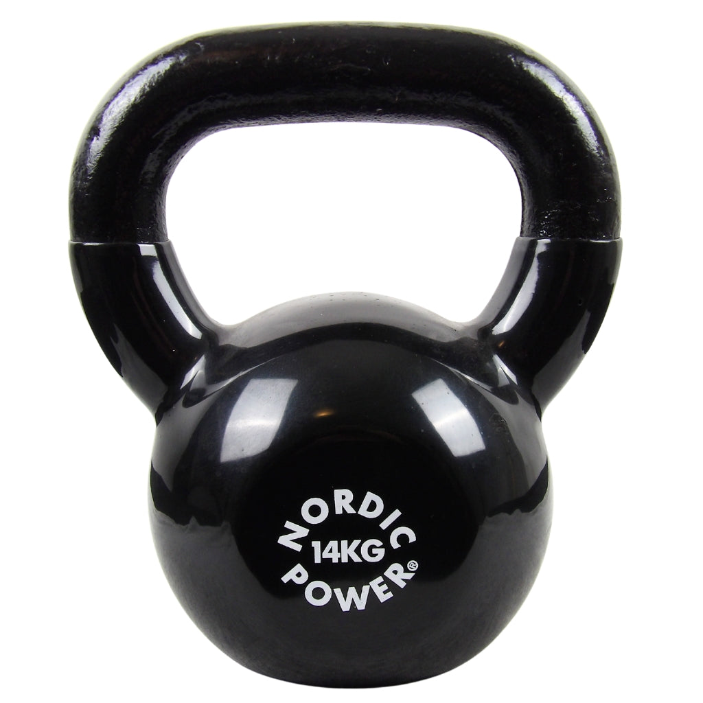 Kettlebell 18 kg. Gusseisen und Vinyl - NORDIC POWER - DEMO