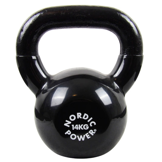 Kettlebell 18 kg. Gusseisen und Vinyl - NORDIC POWER - DEMO