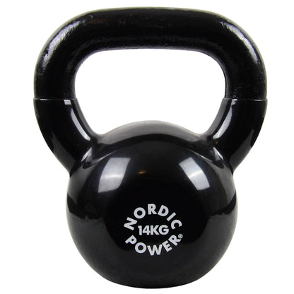 Kettlebell 14 kg. Gusseisen und Vinyl - NORDIC POWER