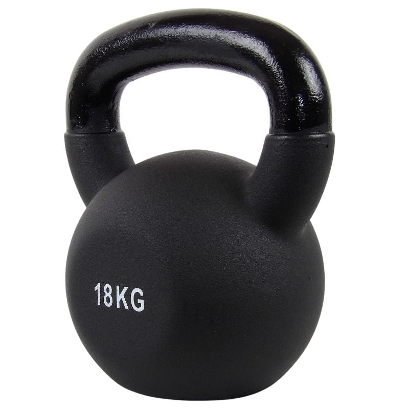 Kettlebell 18 Kg. Gusseisen und Neopren - NORDIC POWER