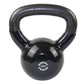 Kettlebell 8 kg. Schwarzes Gusseisen und Vinyl - NORDIC POWER