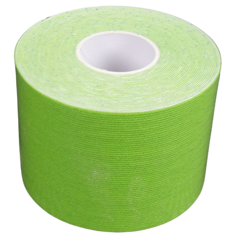 Elastisches Sporttape, 5 cm x 5 Meter, Grün - 6 Rollen