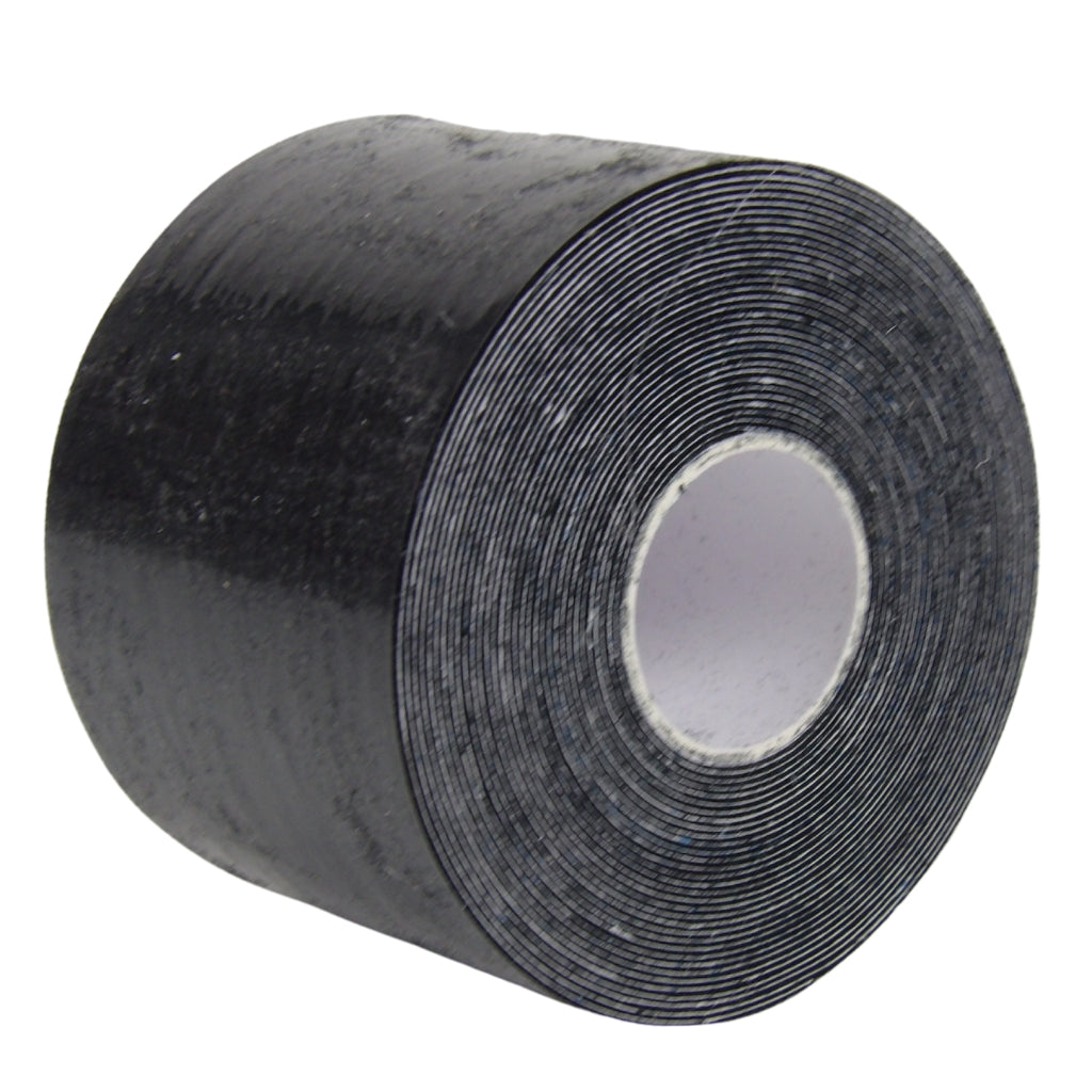 Elastisches Sporttape, 5 cm x 5 Meter, Schwarz - 6 Rollen