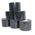 Elastisches Sporttape, 5 cm x 5 Meter, Schwarz - 6 Rollen