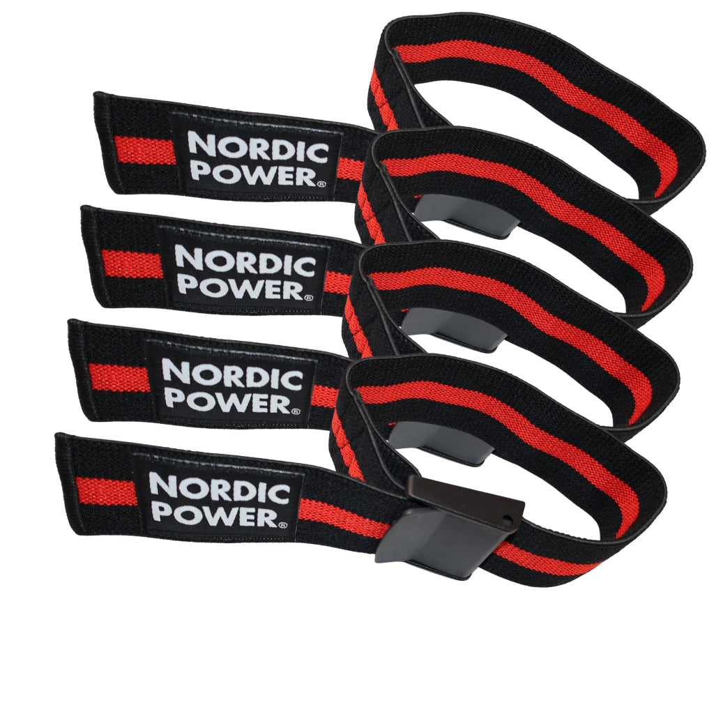 Okklusionsbänder im Set, Arme und Beine, Schwarz/Rot - NORDIC POWER