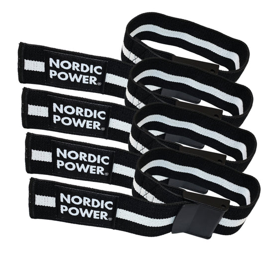 Okklusionsbänder im Set, Arme und Beine, Schwarz/Weiß - NORDIC POWER