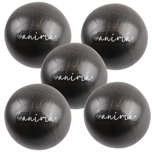 5 Stück Pilates Ball Blau, 25 cm - ANIMA