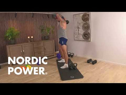 Kettlebell 18 Kg. Gusseisen und Neopren - NORDIC POWER
