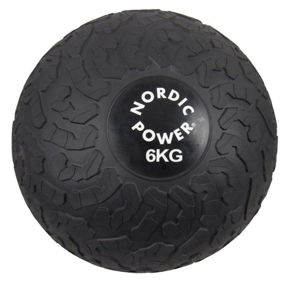 Schlanker Ball 6 kg. Schwarz - NORDIC POWER
