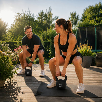 Kettlebell 10 Kg. Gusseisen und Neopren - NORDIC POWER