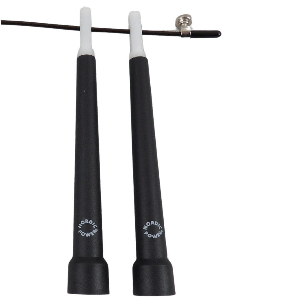 Speedrope Schwarz mit Draht - NORDIC POWER