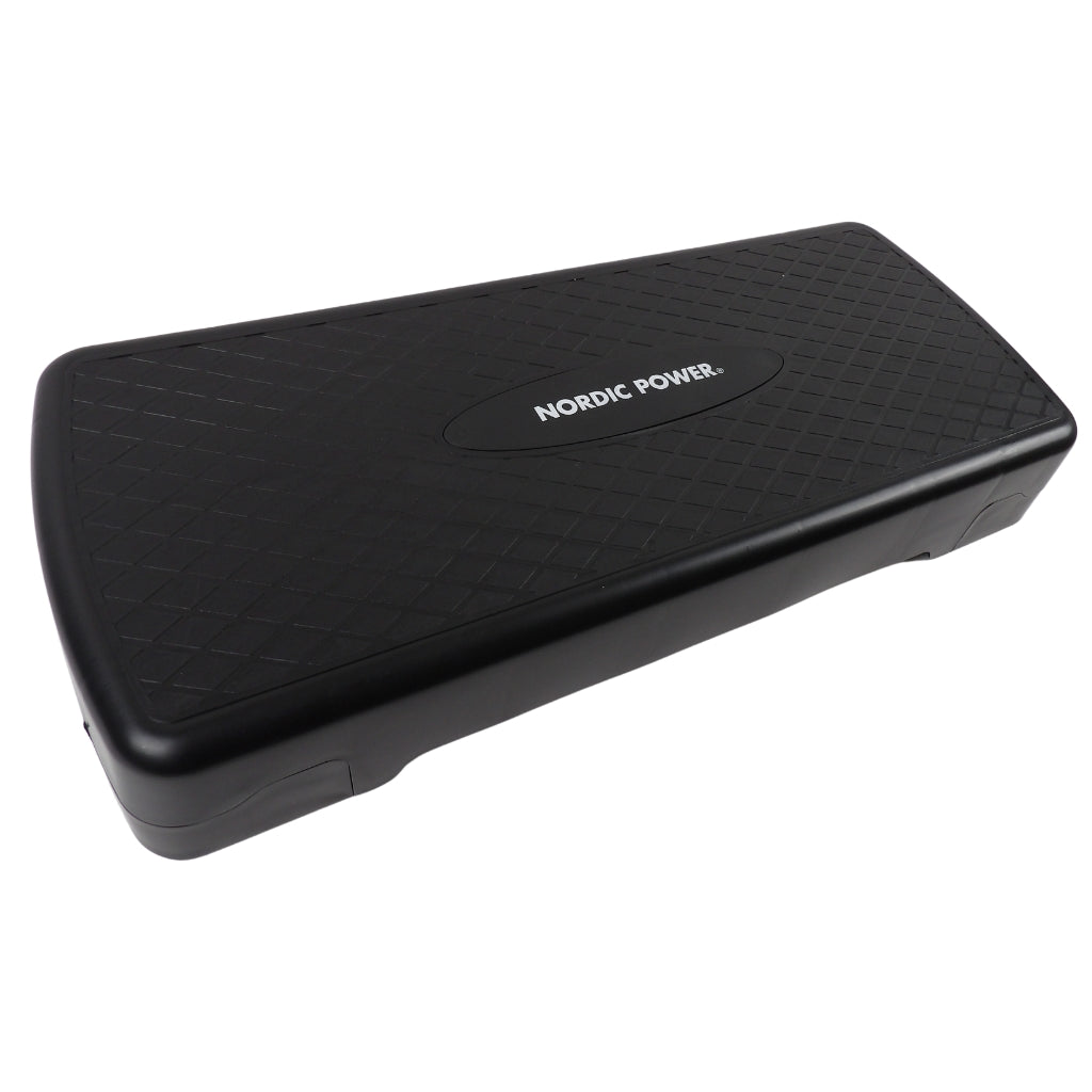 Trittbank Verstellbar 68 cm, Schwarz - NORDIC POWER