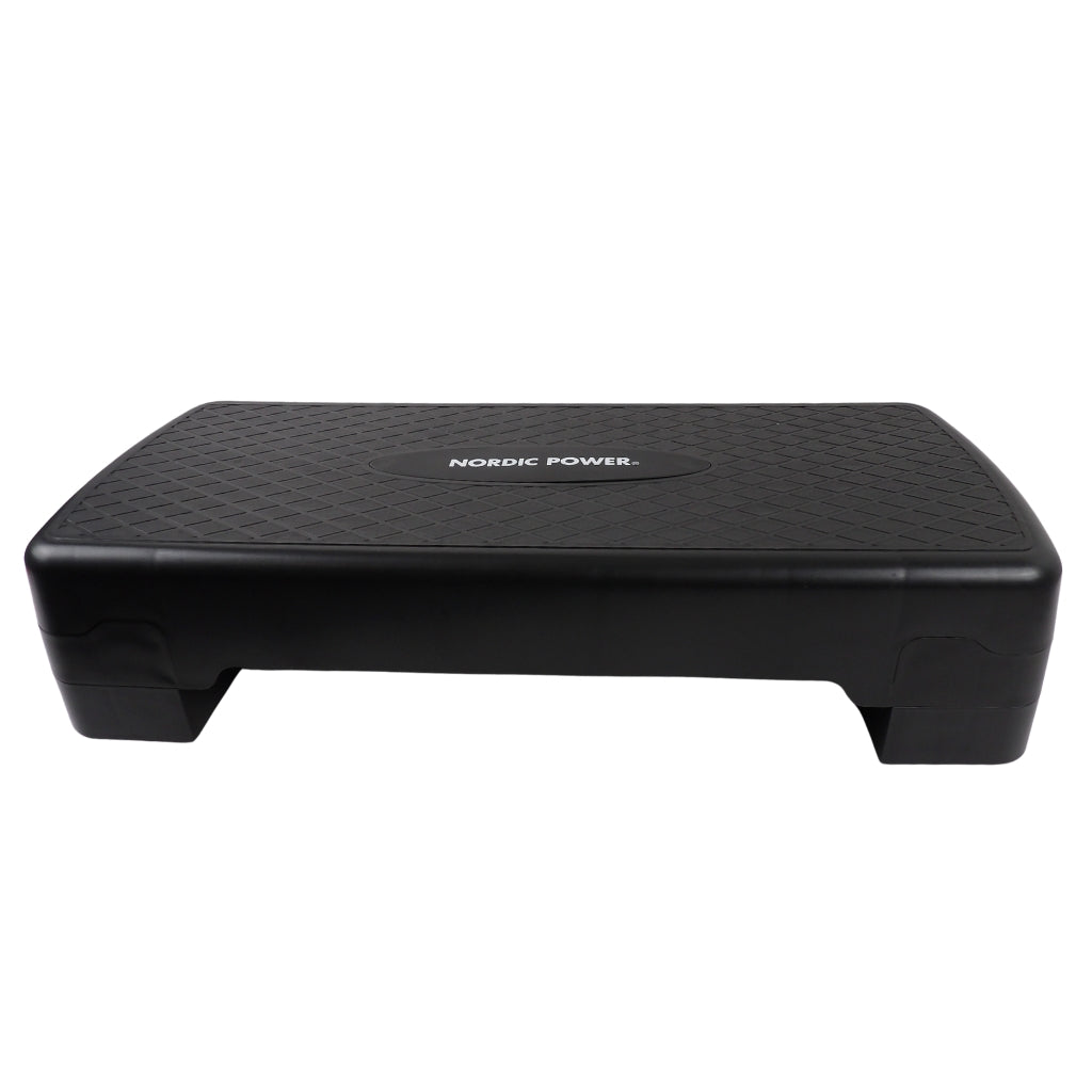 Trittbank Verstellbar 68 cm, Schwarz - NORDIC POWER