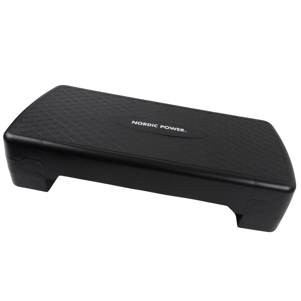 Trittbank Verstellbar 68 cm, Schwarz - NORDIC POWER