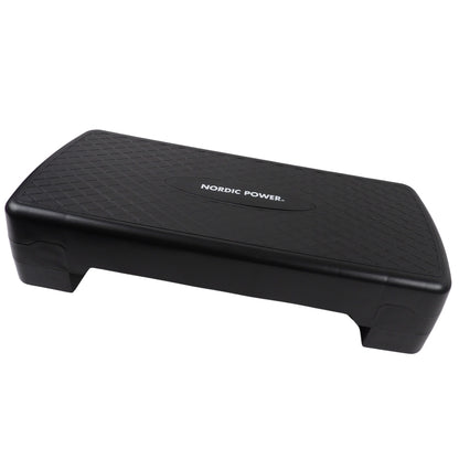 Trittbank Verstellbar 68 cm, Schwarz - NORDIC POWER
