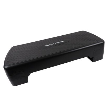 Trittbank Verstellbar 68 cm, Schwarz - NORDIC POWER
