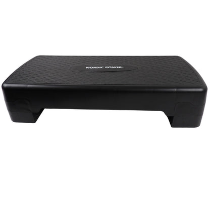 Trittbank Verstellbar 68 cm, Schwarz - NORDIC POWER