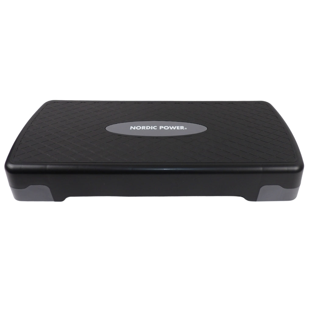 Trittbank verstellbar 68 cm, Schwarz und Grau - NORDIC POWER