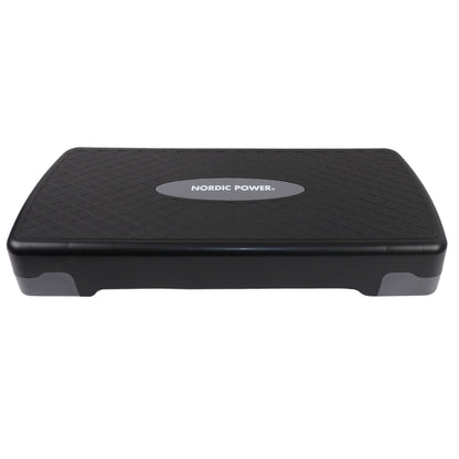 Trittbank verstellbar 68 cm, Schwarz und Grau - NORDIC POWER