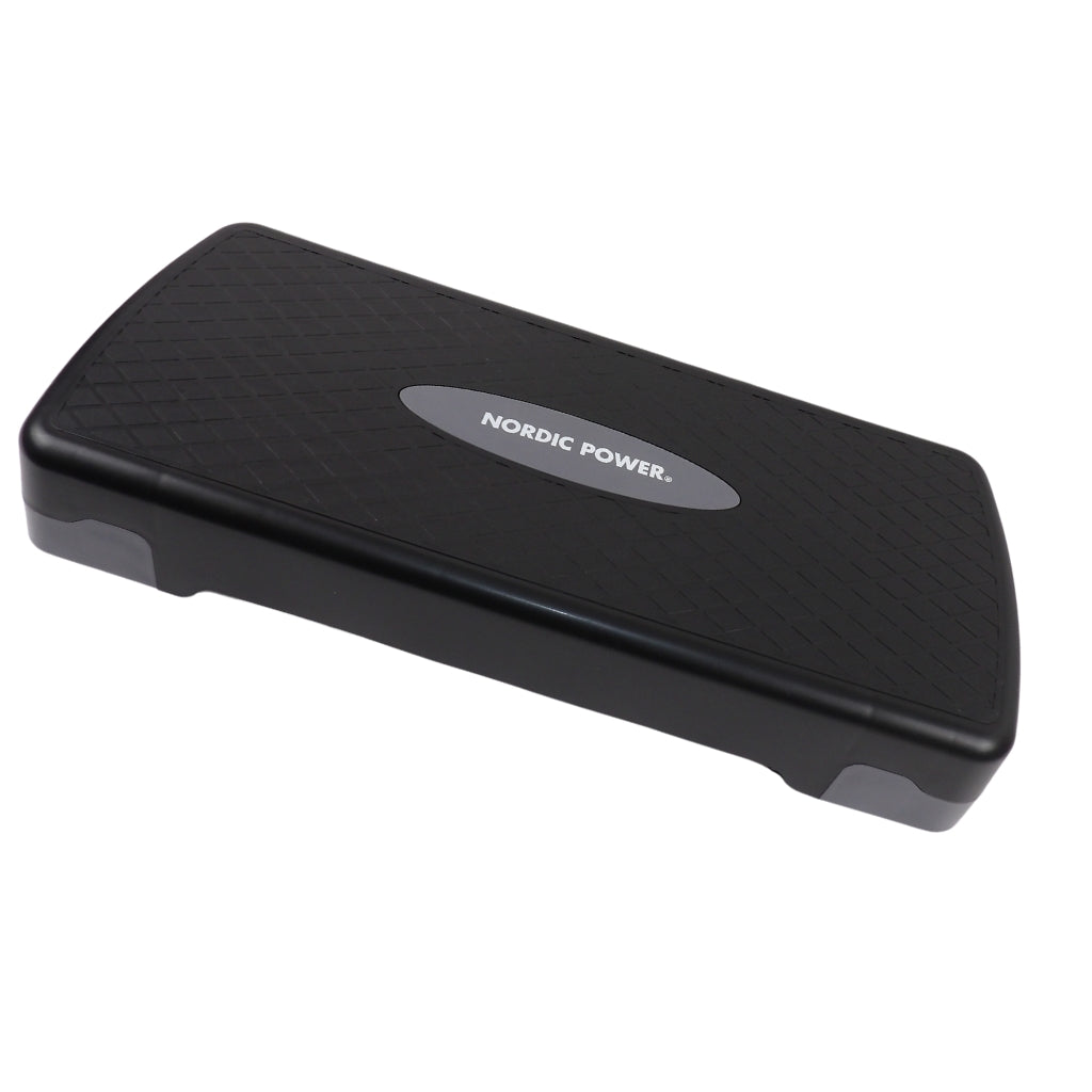 Trittbank verstellbar 68 cm, Schwarz und Grau - NORDIC POWER