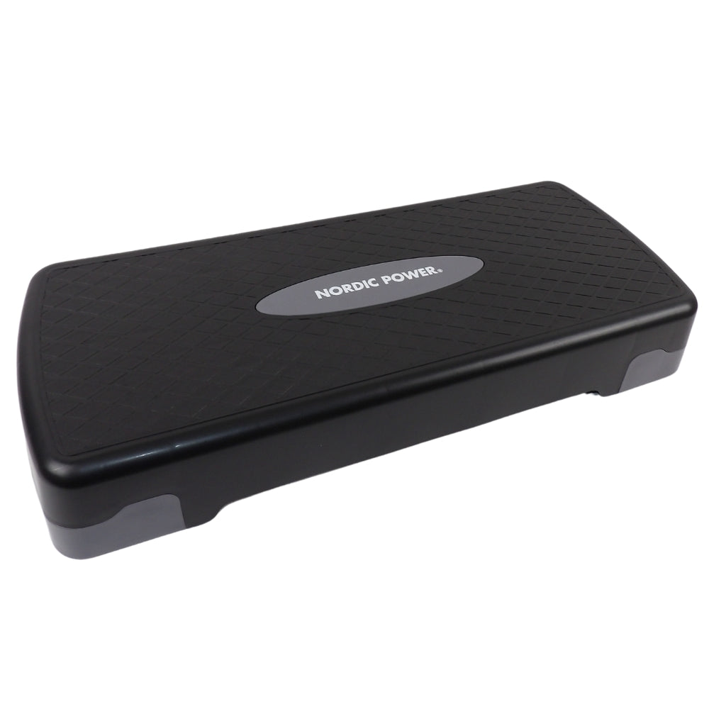 Trittbank verstellbar 68 cm, Schwarz und Grau - NORDIC POWER