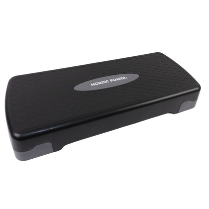 Trittbank verstellbar 68 cm, Schwarz und Grau - NORDIC POWER