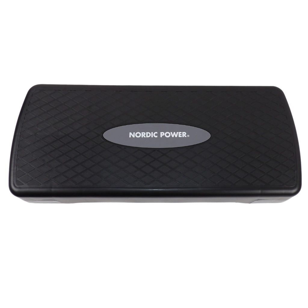 Trittbank verstellbar 68 cm, Schwarz und Grau - NORDIC POWER