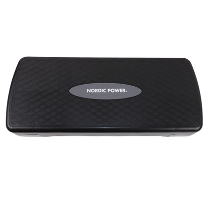 Trittbank verstellbar 68 cm, Schwarz und Grau - NORDIC POWER