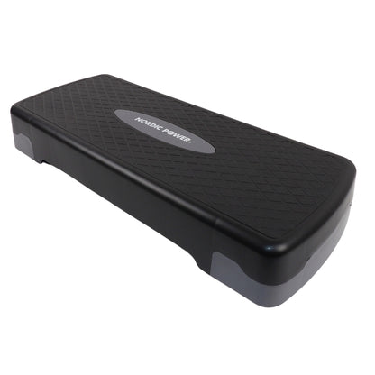 Trittbank verstellbar 68 cm, Schwarz und Grau - NORDIC POWER