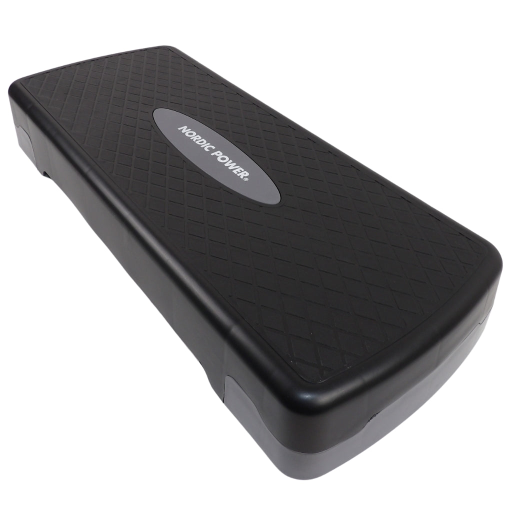 Trittbank verstellbar 68 cm, Schwarz und Grau - NORDIC POWER