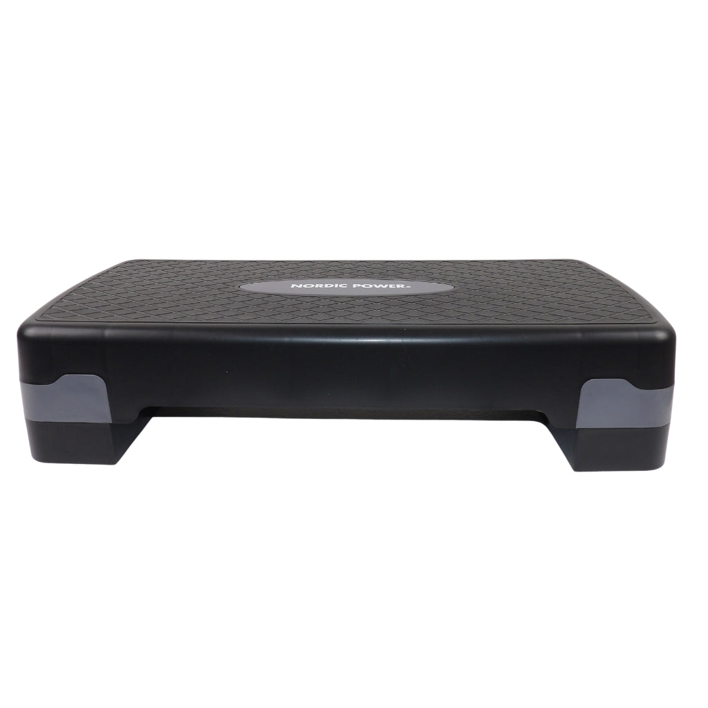 Trittbank verstellbar 68 cm, Schwarz und Grau - NORDIC POWER
