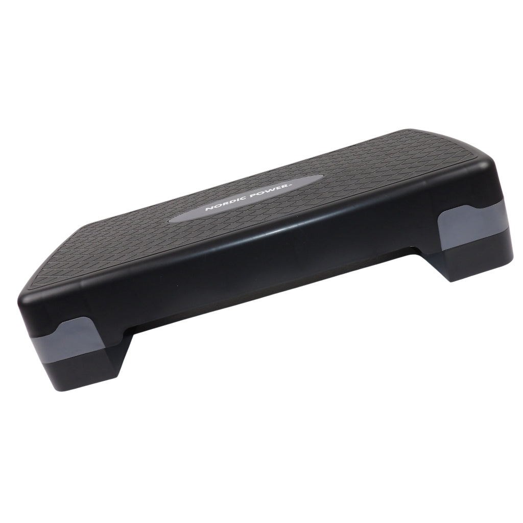 Trittbank verstellbar 68 cm, Schwarz und Grau - NORDIC POWER