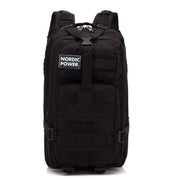 Taktischer Turnrucksack 25 Liter, Schwarz - NORDIC POWER