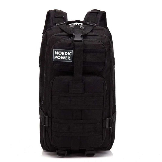Taktischer Turnrucksack 25 Liter, Schwarz - NORDIC POWER