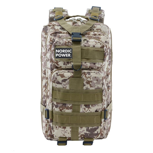 Taktischer Turnrucksack 25 Liter, Desert Digital - NORDIC POWER