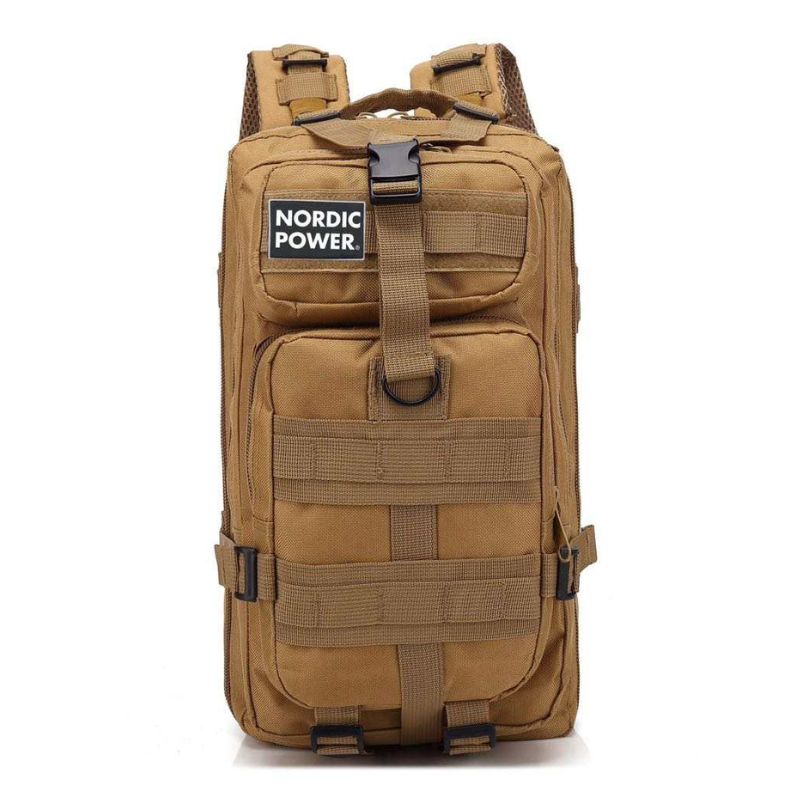 Taktischer Gym-Rucksack 25 Liter, Khaki - NORDIC POWER