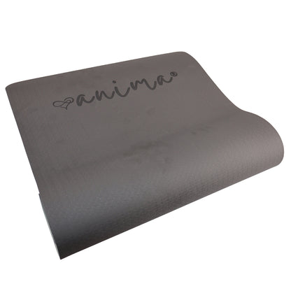 Yogamatte Grau 6 mm. NORDIC POWER