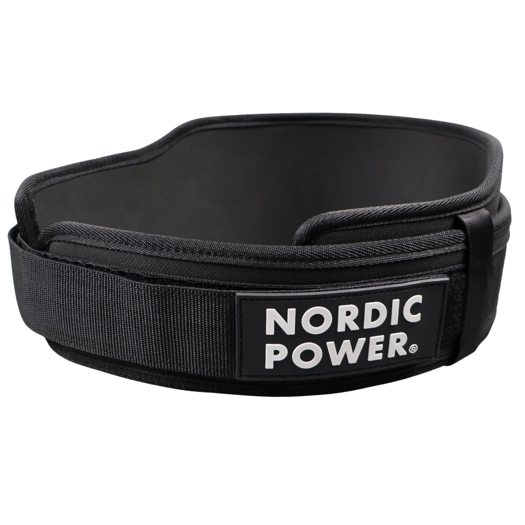 Trainingsgürtel superleicht, Größe Medium, Schwarz - NORDIC POWER