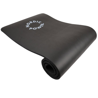 Trainingsmatte Schwarz 1,5 cm Dick - NORDIC POWER - ANGEBOT