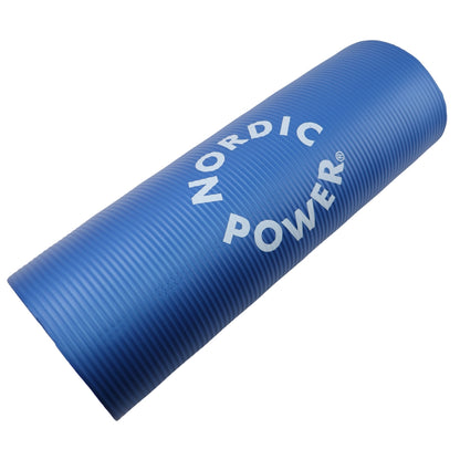 Trainingsmatte Schwarz 1,5 cm dick, mit Tasche - NORDIC POWER