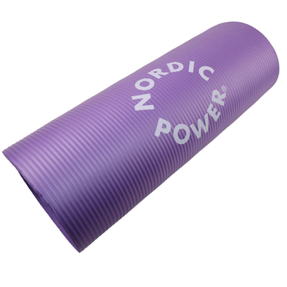 Trainingsmatte Schwarz 1,5 cm dick, mit Tasche - NORDIC POWER