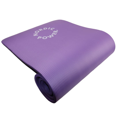 Trainingsmatte Schwarz 1,5 cm dick, mit Tasche - NORDIC POWER