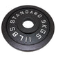 Hantelscheibe 5 Kg. Schwarzes Metall 1 Stück. Ø50 mm - NORDIC POWER