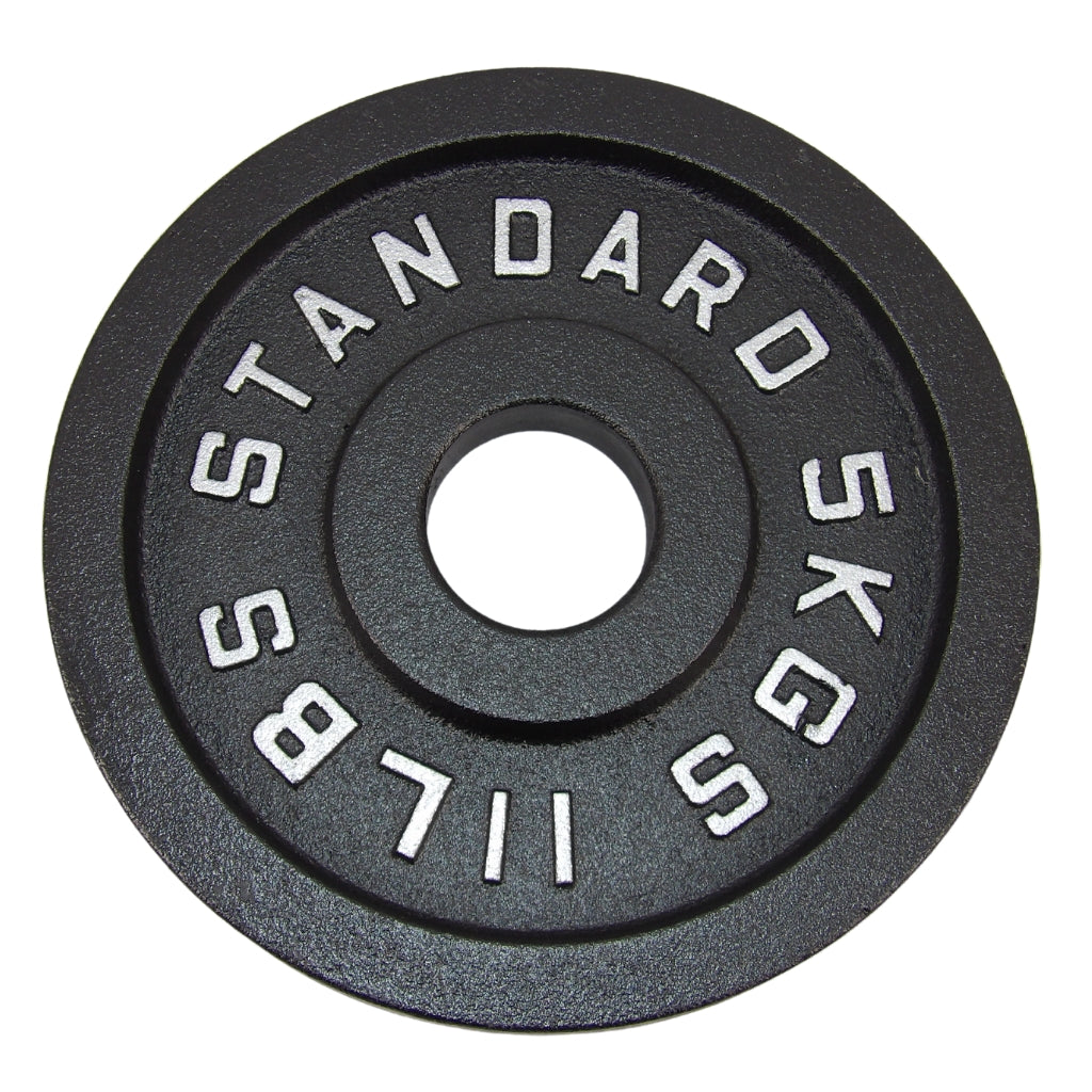 Hantelscheibe 5 Kg. Schwarzes Metall 1 Stück. Ø50 mm - NORDIC POWER
