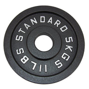 Hantelscheibe 5 Kg. Schwarzes Metall 1 Stück. Ø50 mm - NORDIC POWER